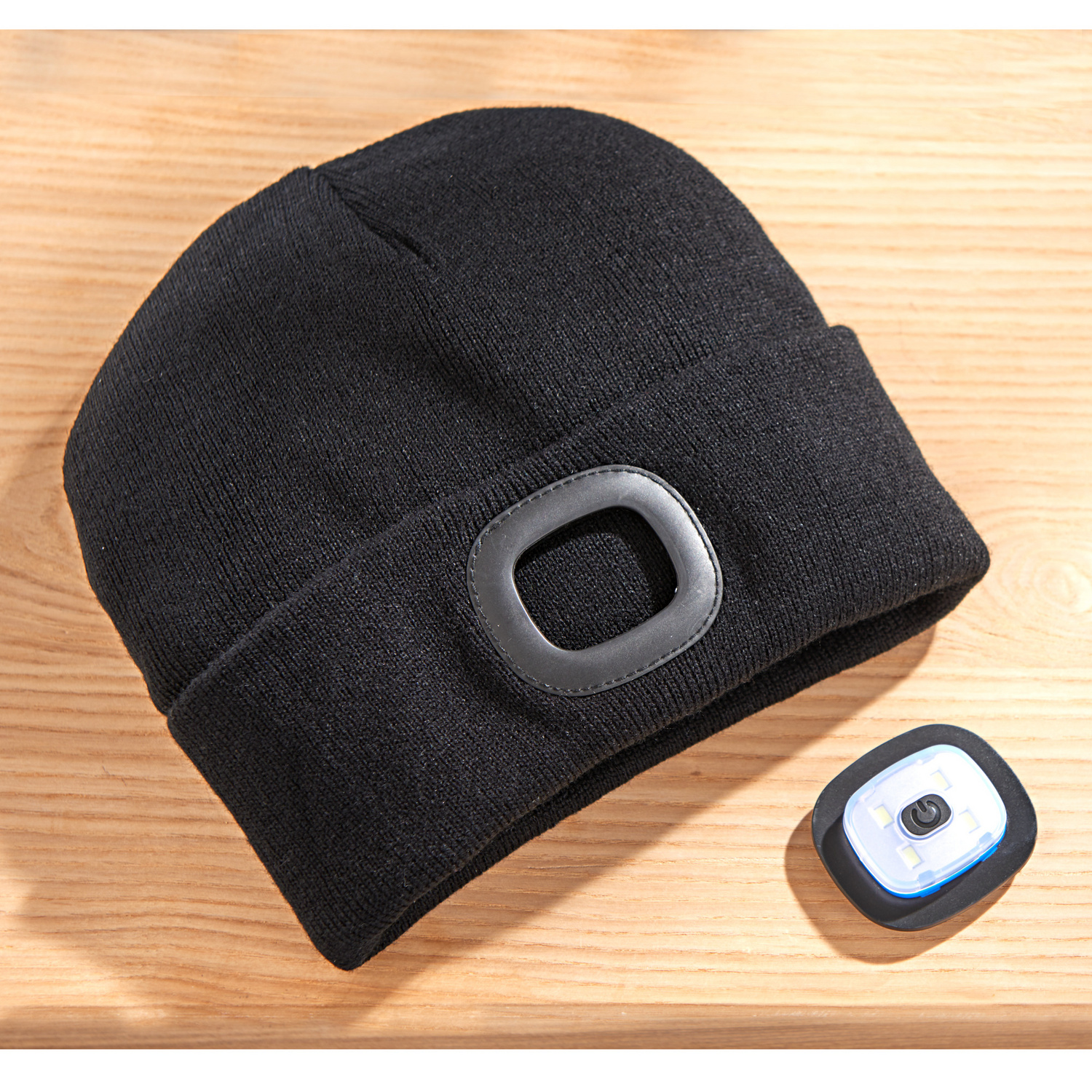 Bonnet à LED, noir