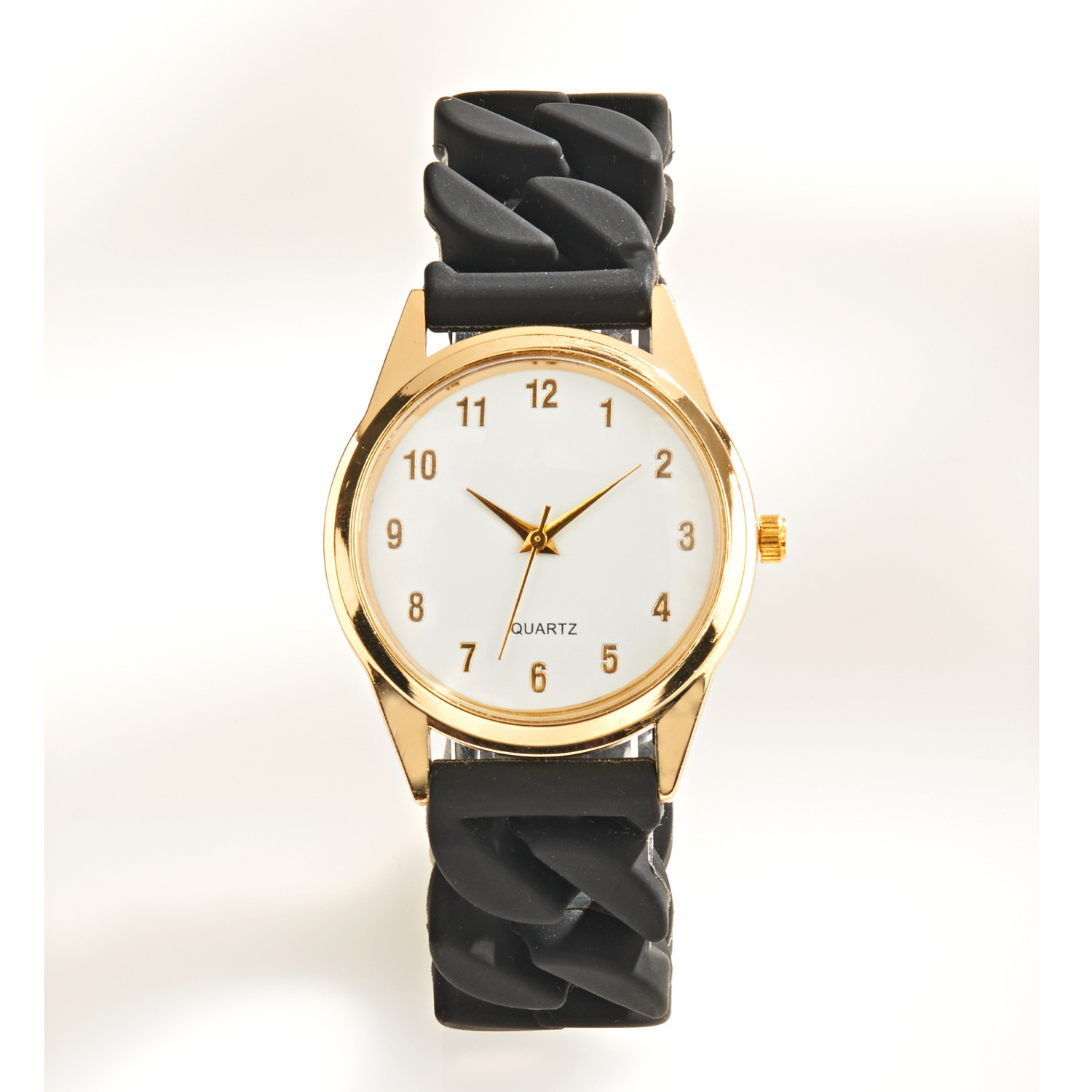 Montre à bracelet extensible, noir