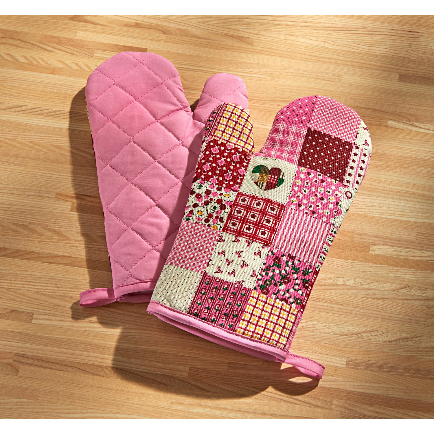 Lot de 2 gants de cuisine Patchwork