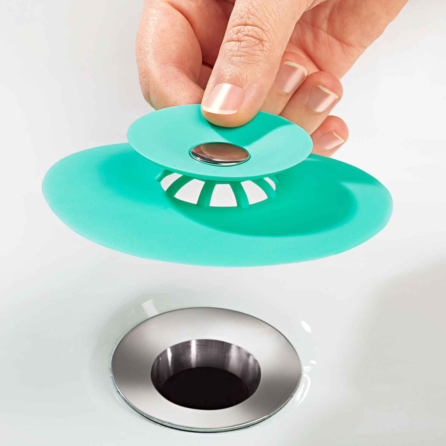 Bouchon D'Évier Universel Avec Filtre - Pour Lavabo, Baignoire, Cuisine, Diamètre 28-33 Mm, Cuivre Et Acier Inox