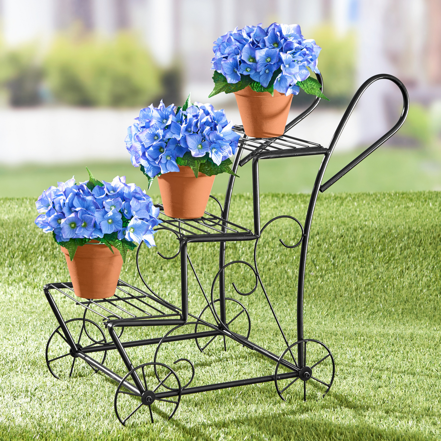 Hortensia artificiel, bleu Casa Bonita