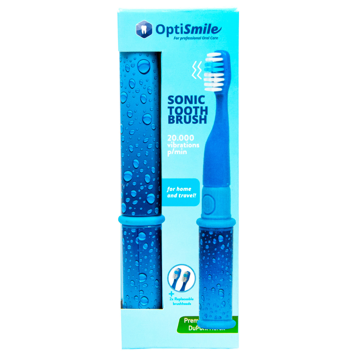 Brosse à dents sonique, bleu