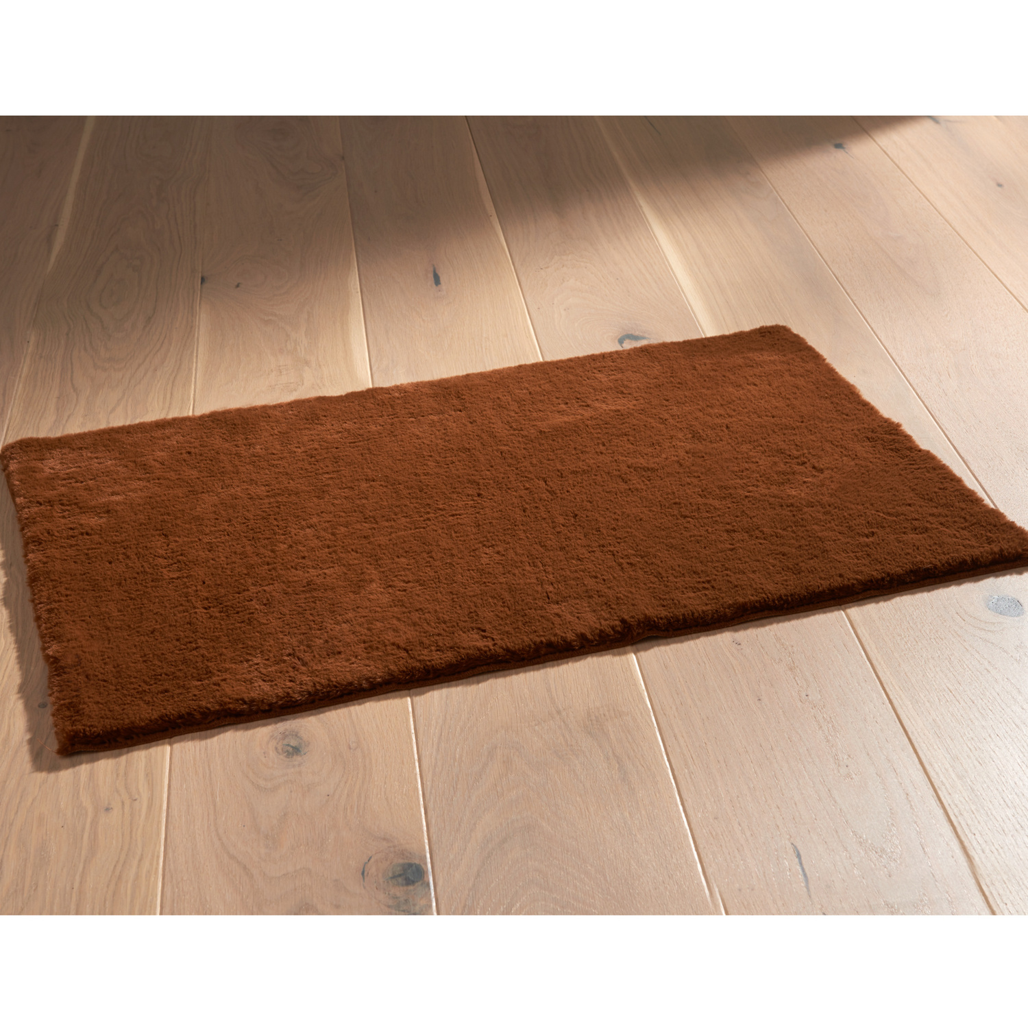 Pouf 60 x 30 cm Marron foncé Cuir véritable de chèvre | Leroy Merlin