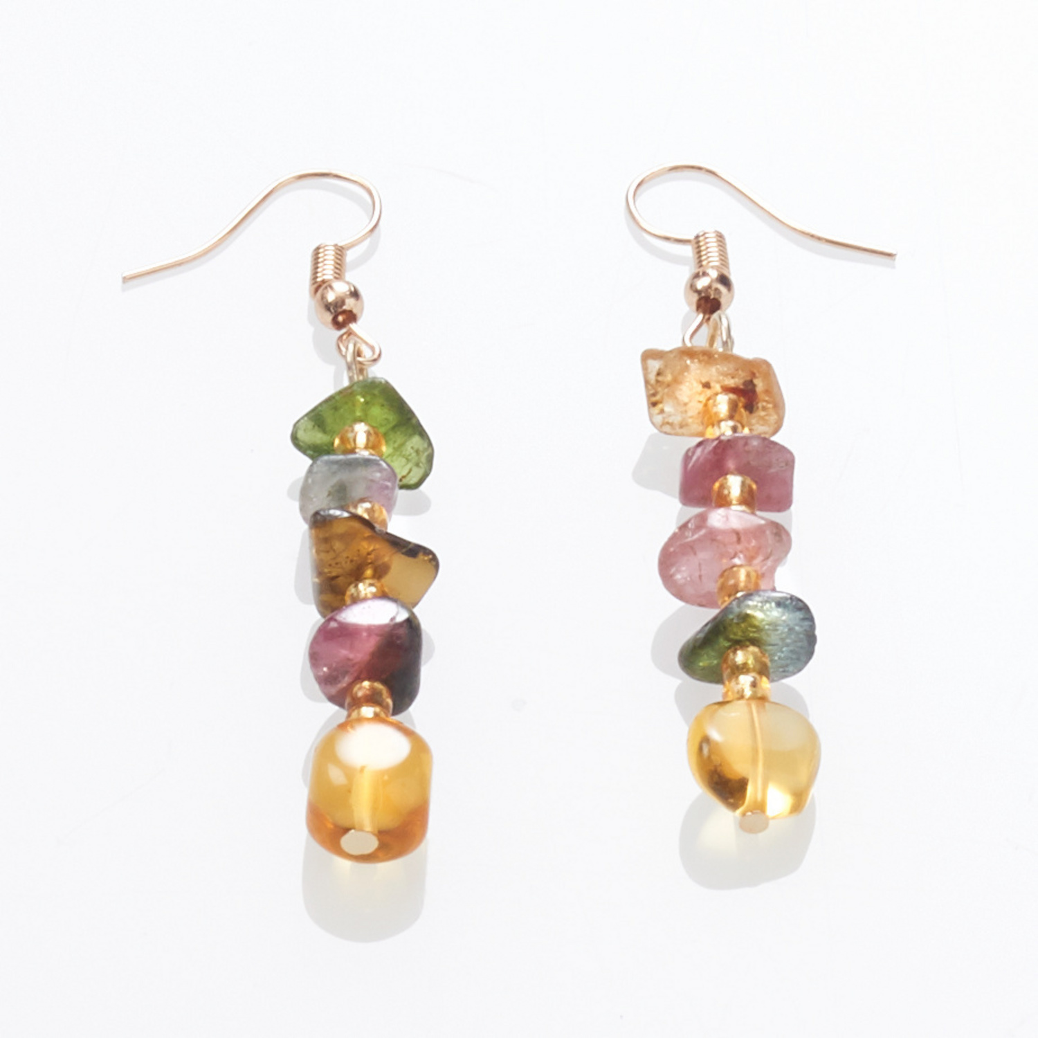 Boucles d'oreilles en tourmaline Amélie di Santi