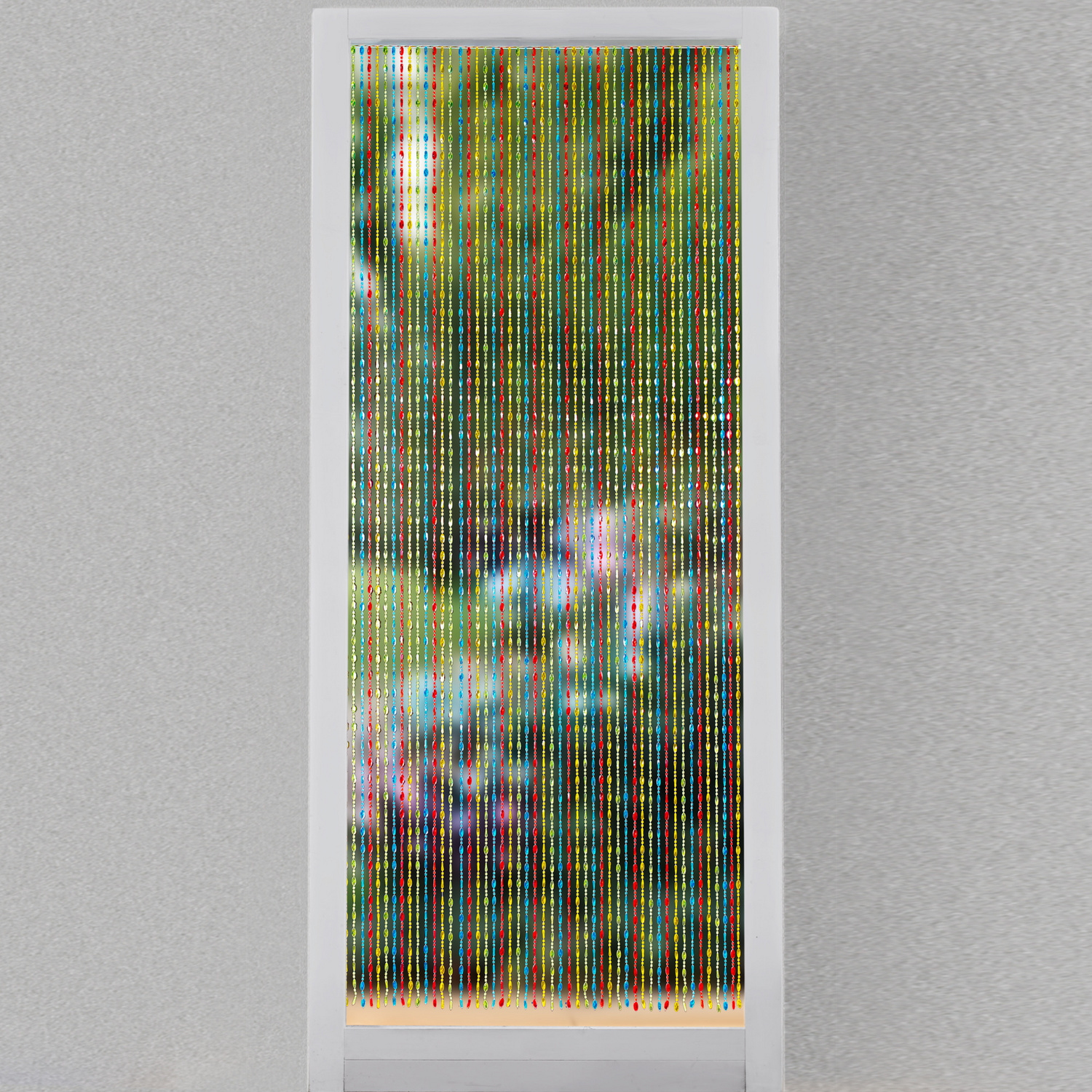 Rideau en perles, multicolore