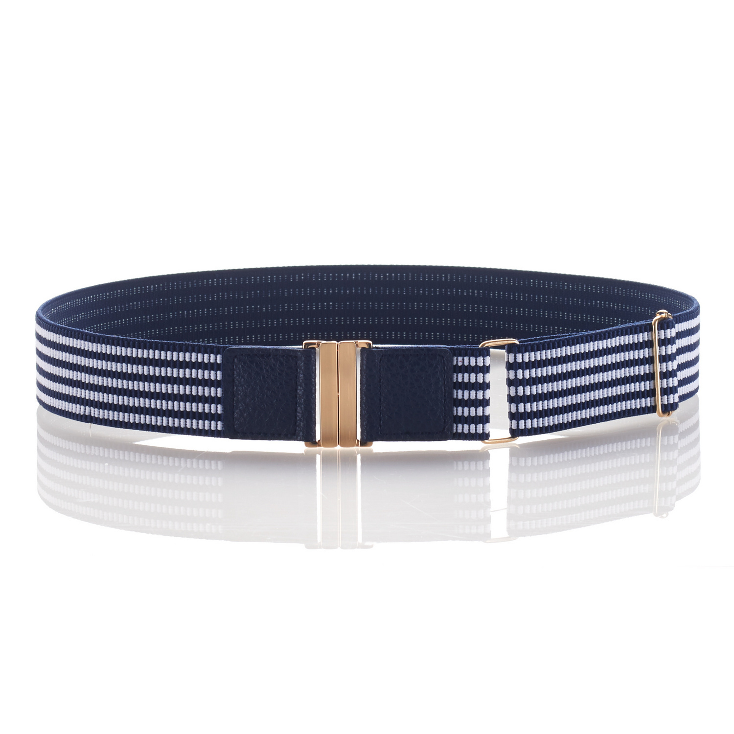 Ceinture extensible bleu/blanc