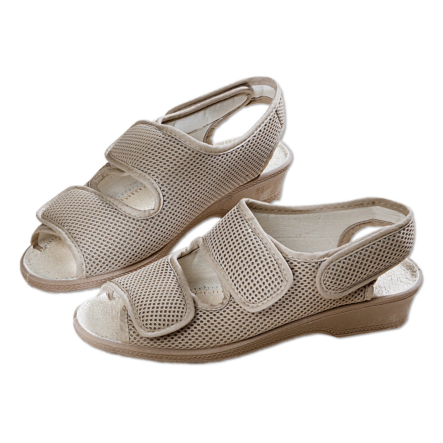 Sandales auto-agrippantes, beige