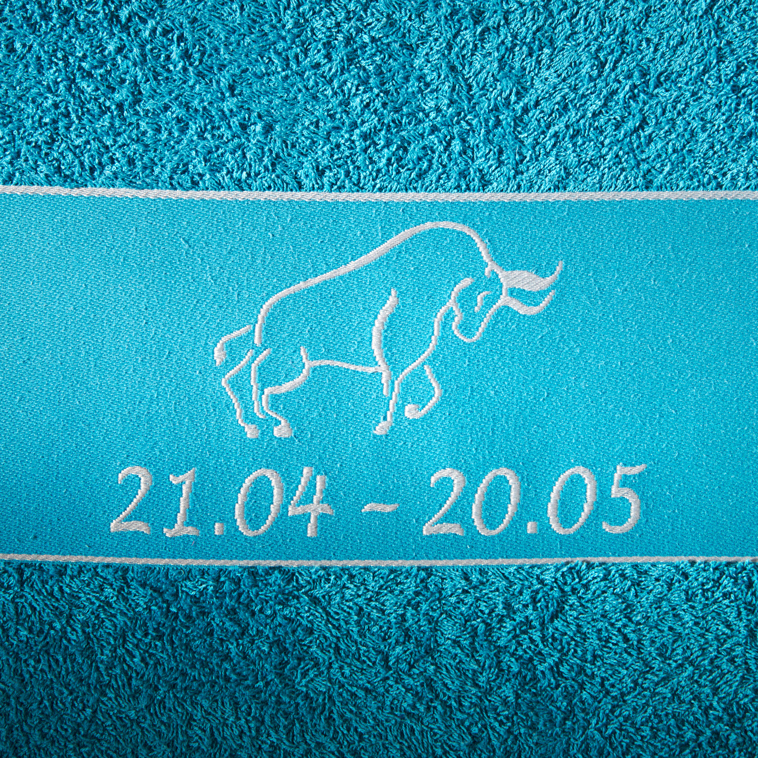 Serviette de toilette ʺ Taureau ʺ, Casa Bonita, pétrole