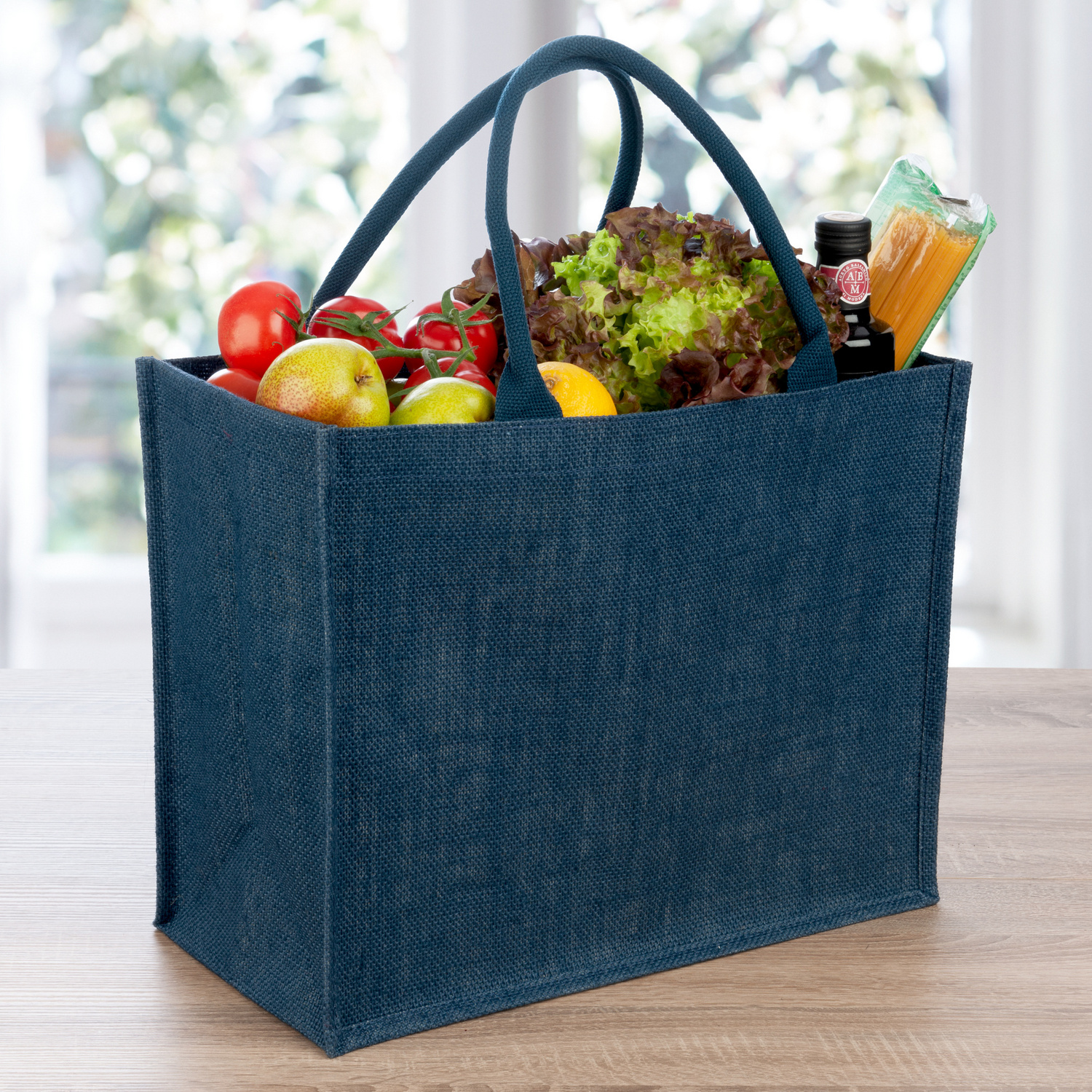 Sac de courses Basilico, bleu