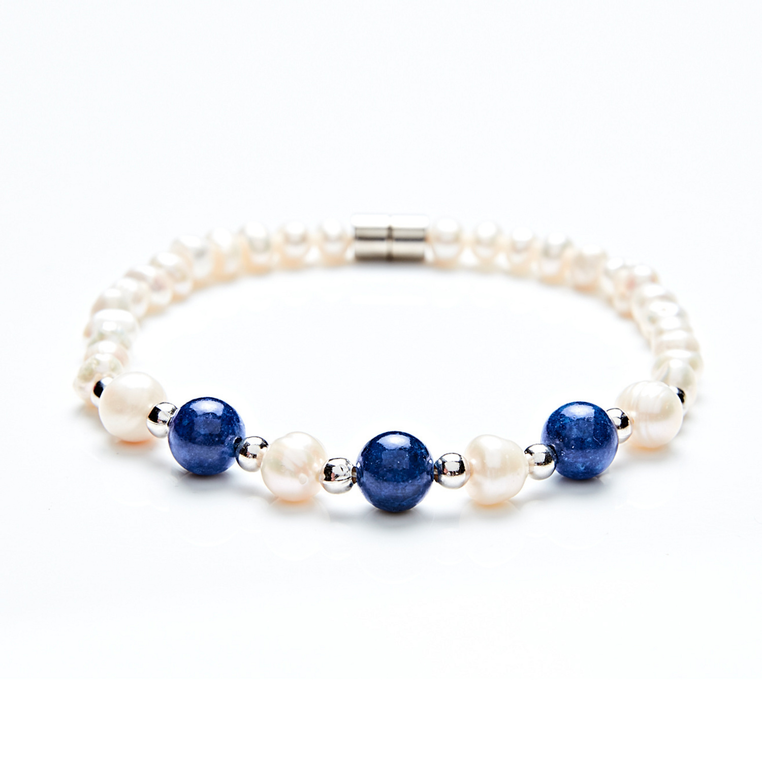 Bracelet de perles et de jade Amélie di Santi