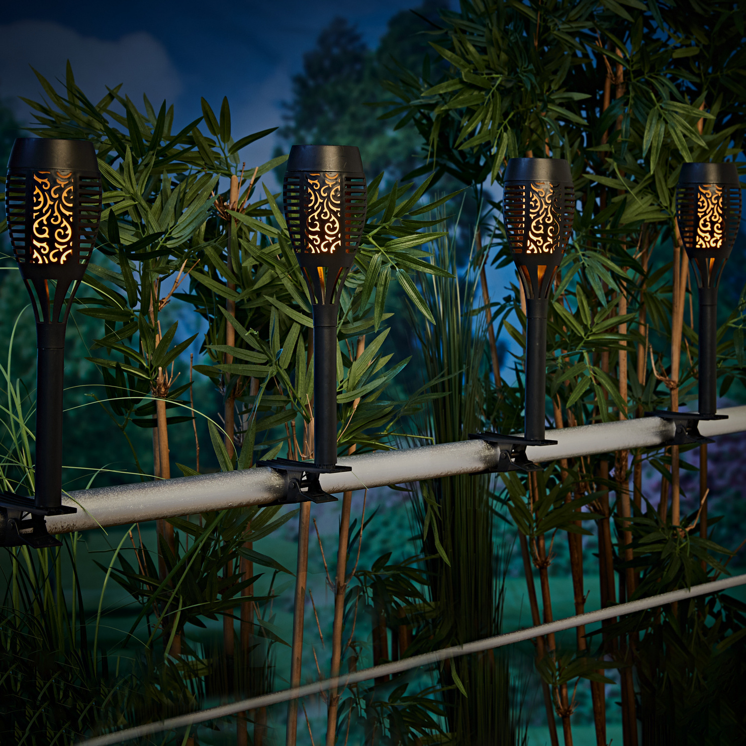 Lampe solaire pour balcon, noir Casa Bonita