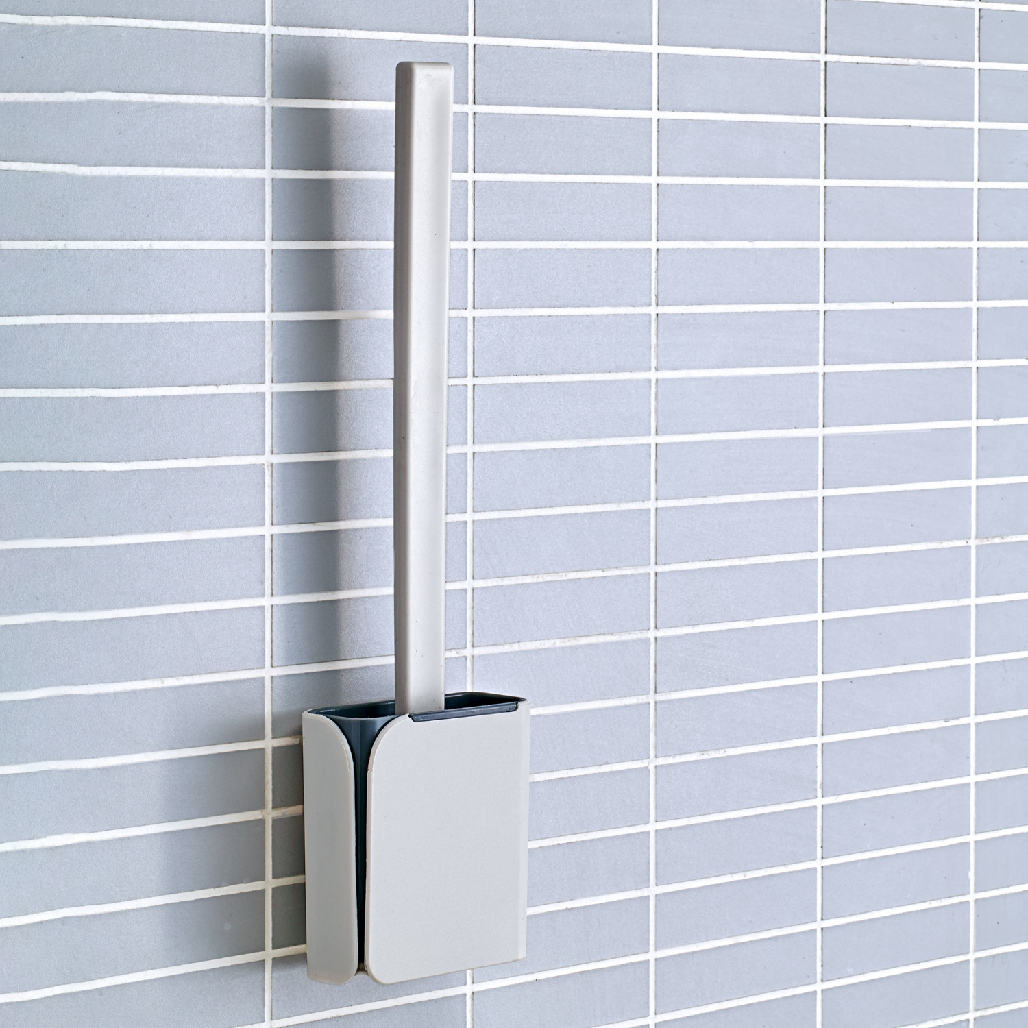 Brosse pour WC avec support, blanc Clarsen