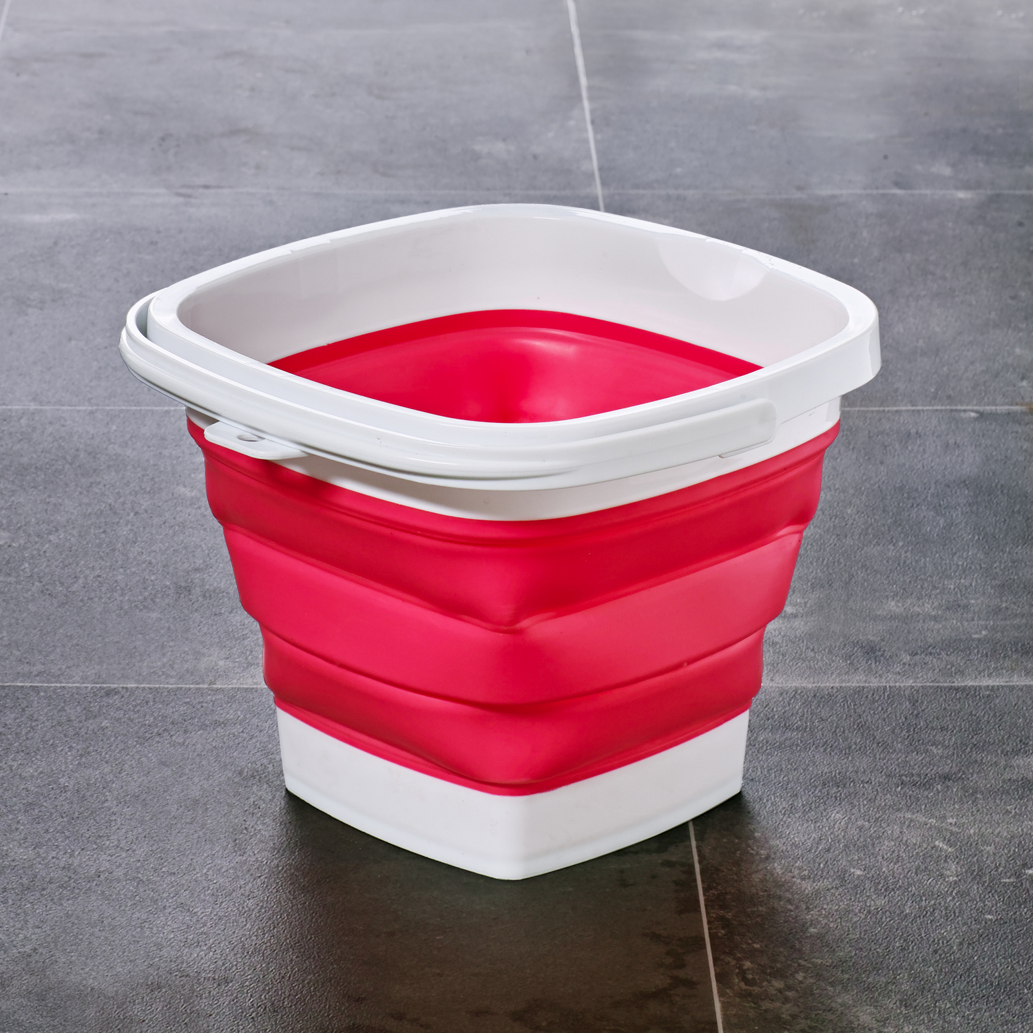 Seau pliable Clarsen, fuchsia