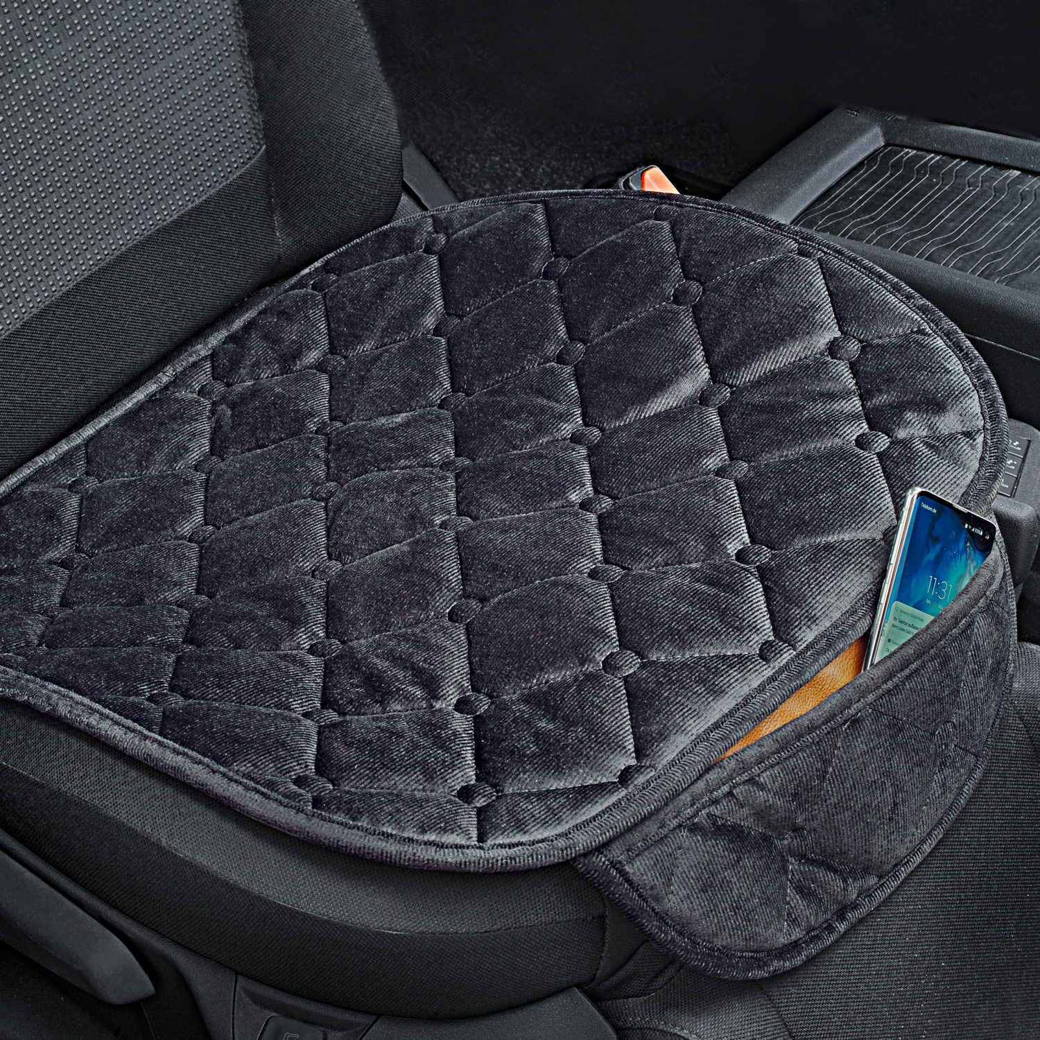 Coussin de siège de voiture, noir