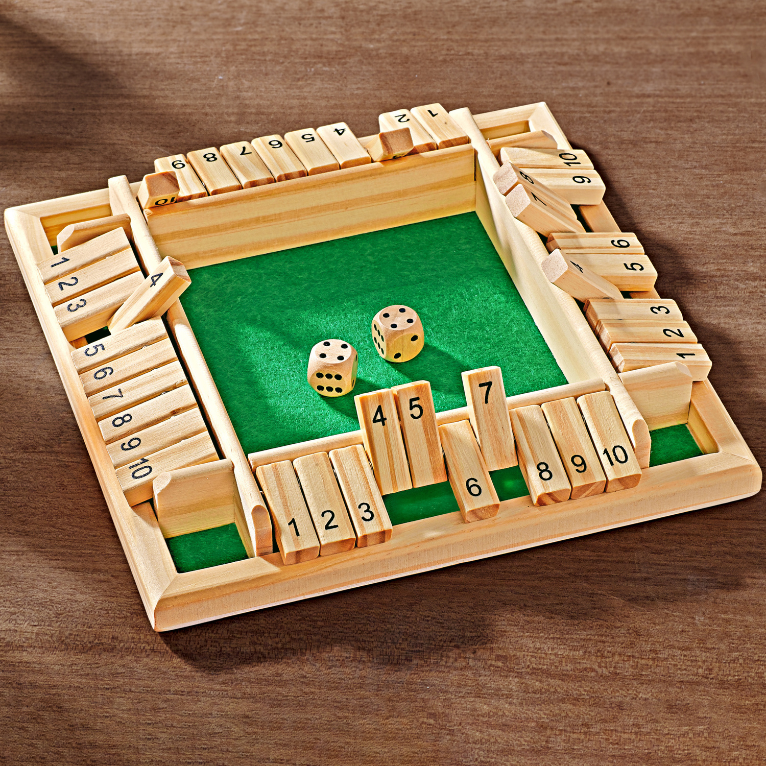 2 Dés En Bois Pour Jeux De Cartes – Euchre, Pinochle – Super Cadeau Pour Joueurs