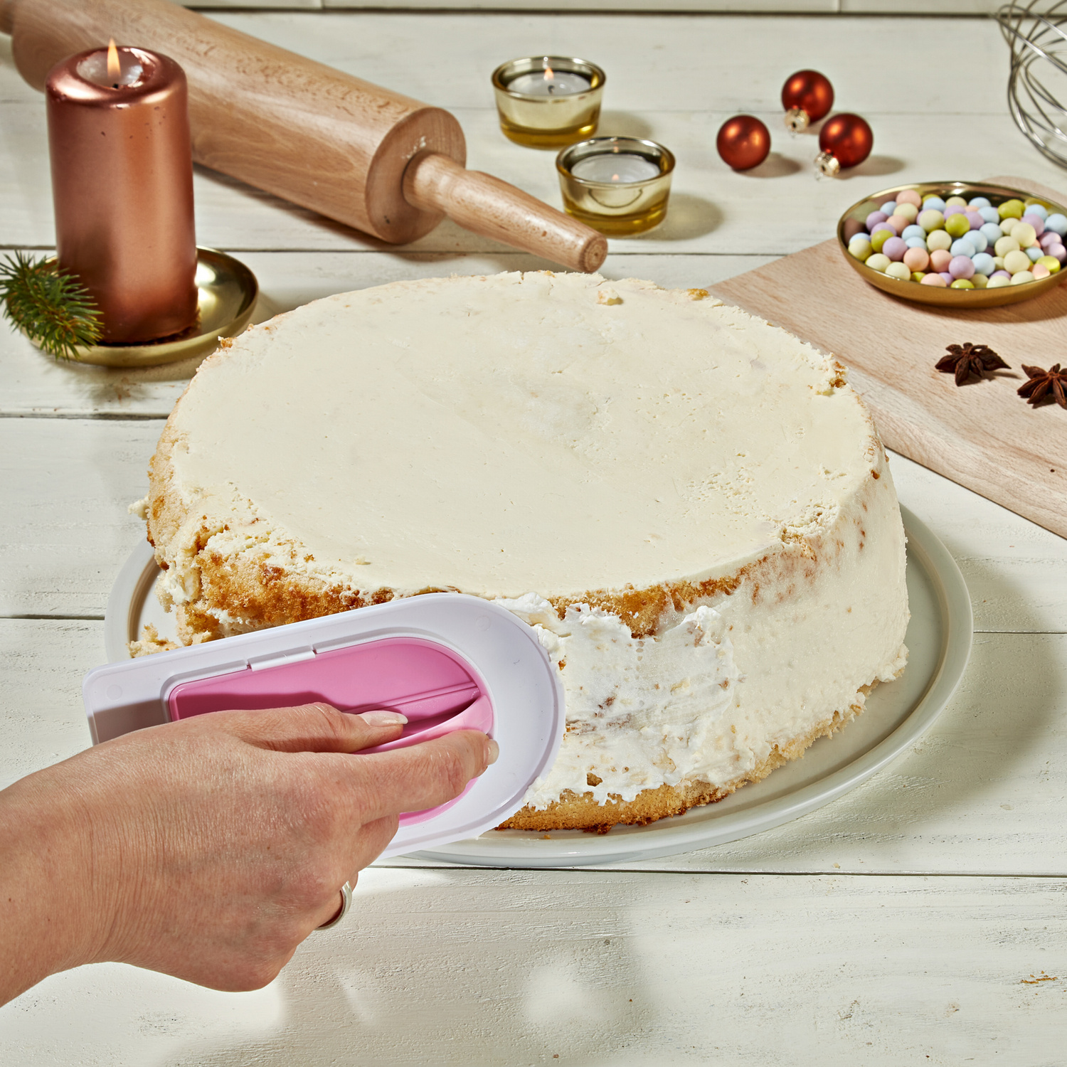 Spatule pour gâteaux 2-en-1