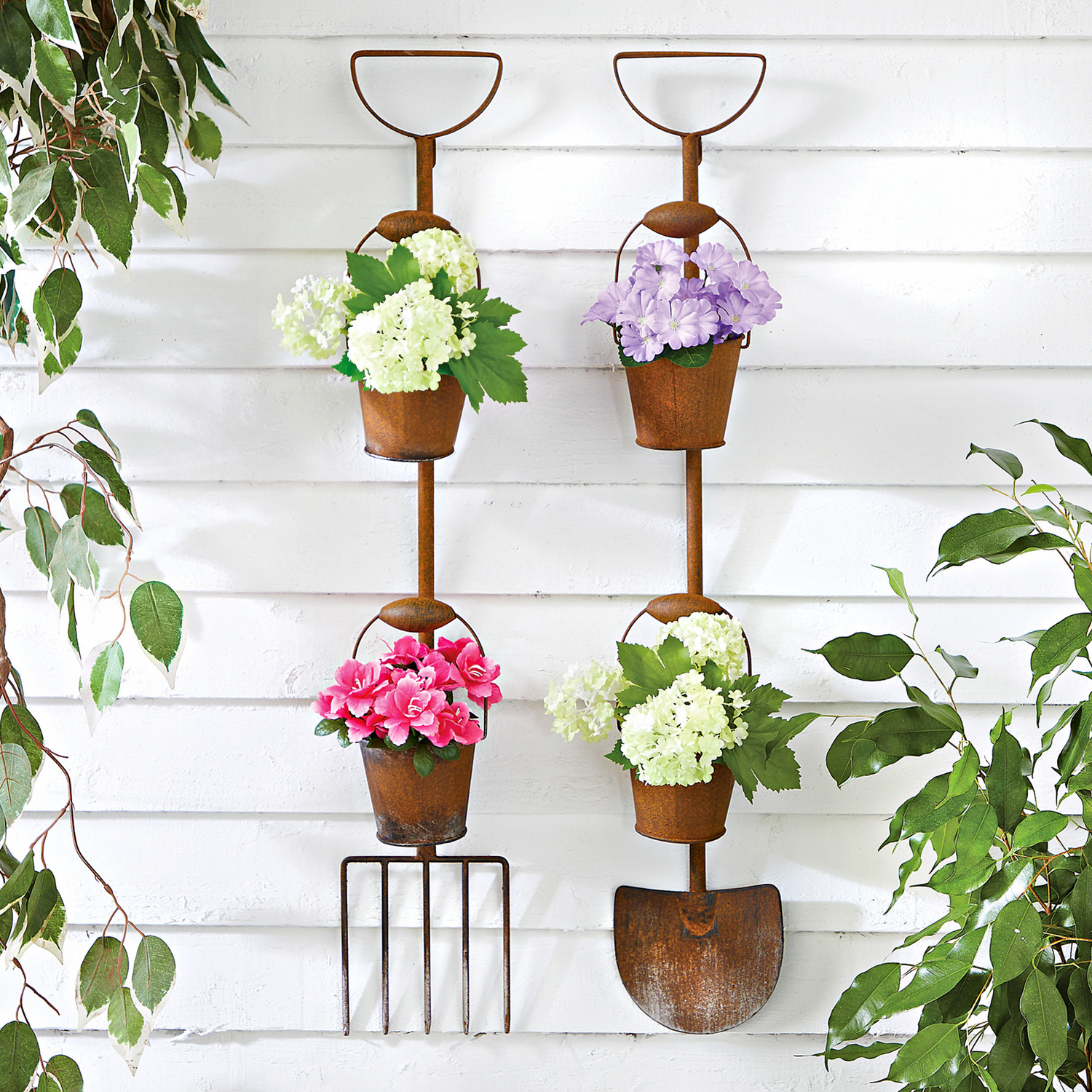 Lot de 2 pots de fleurs rustiques Gainsborough