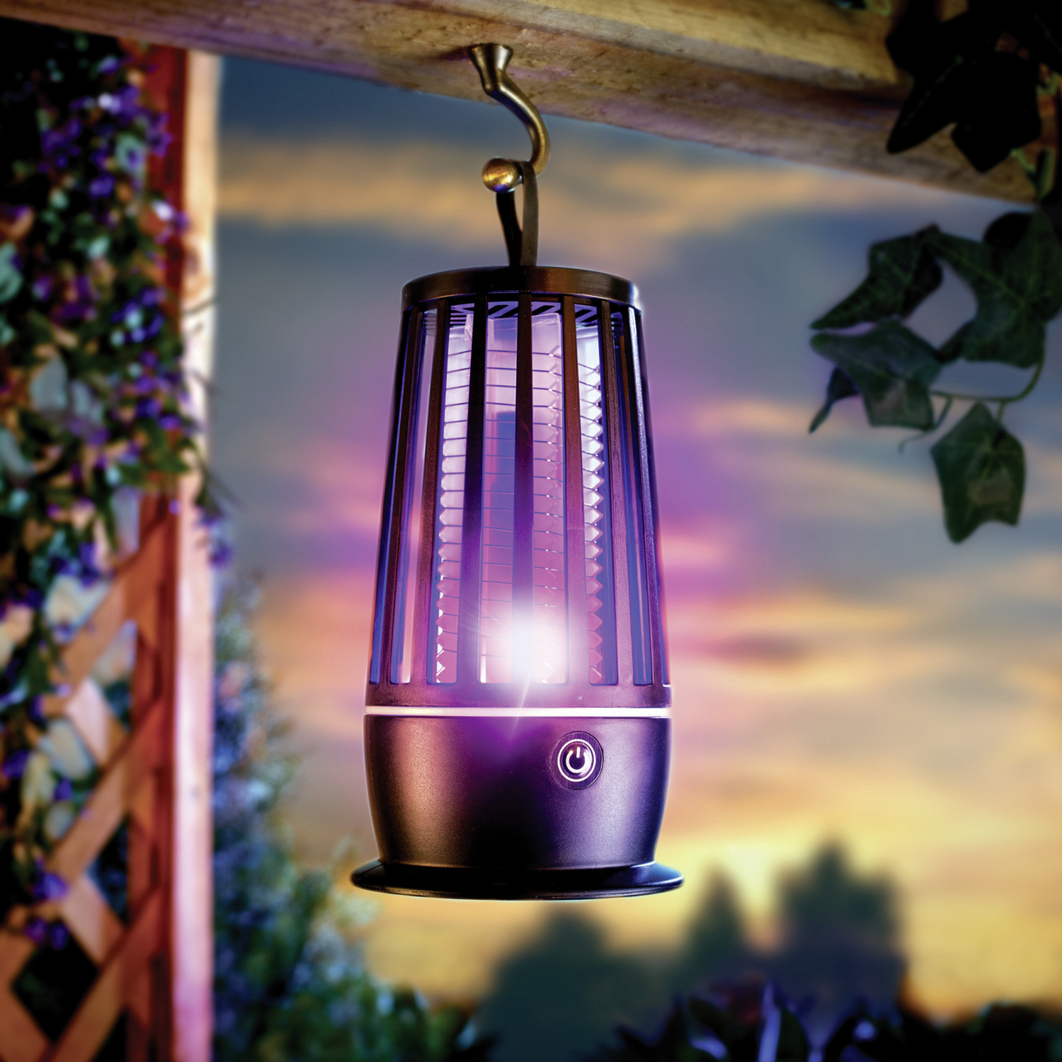 Destructeur d'insectes électrique avec lumière UV, sans fil