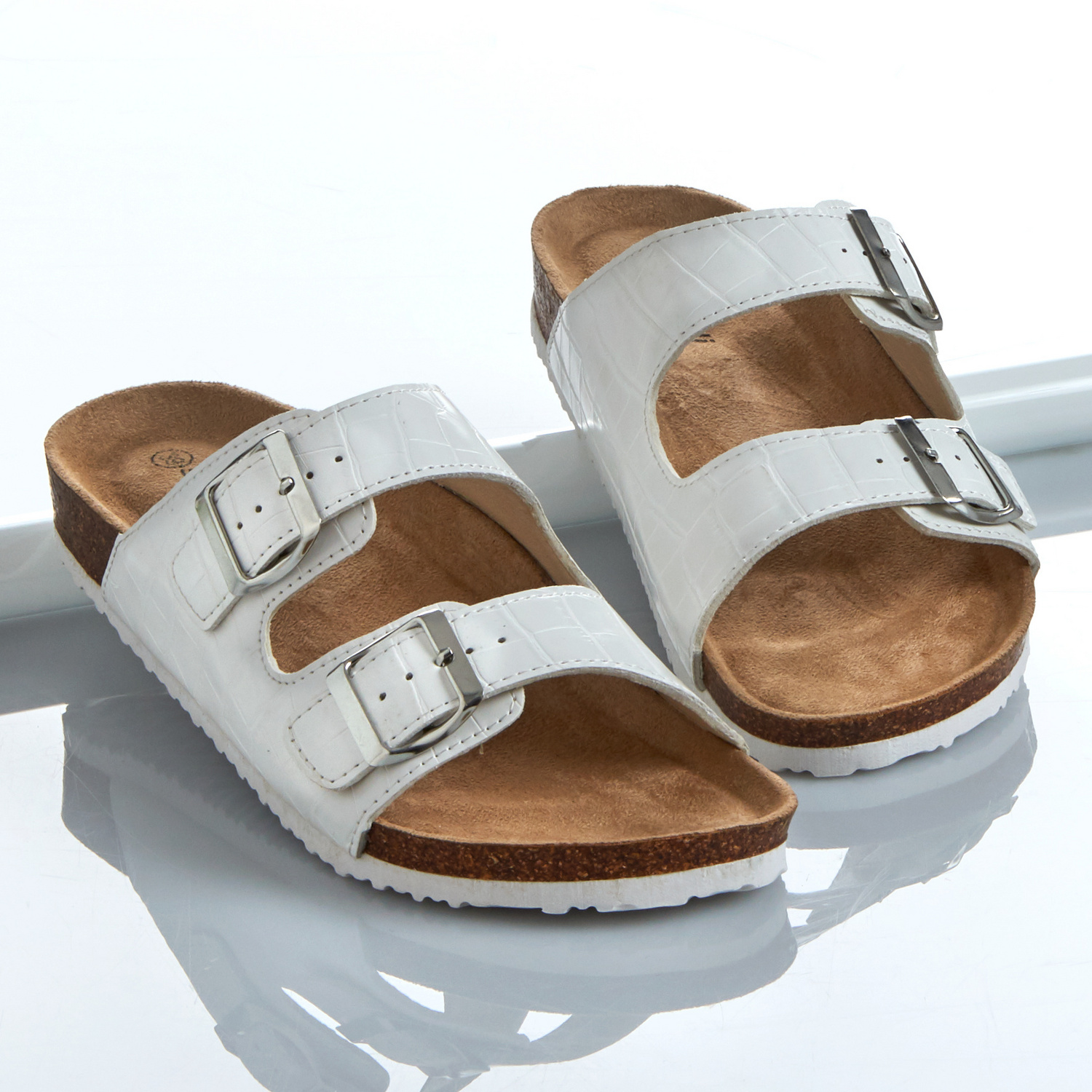 Mules, blanc