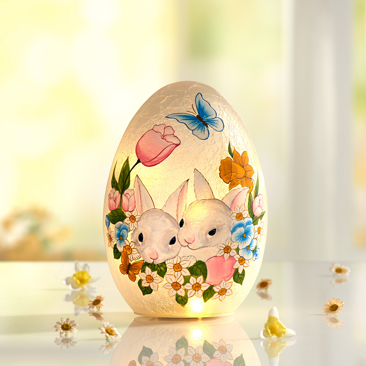 Œuf à LED en verre Eldo