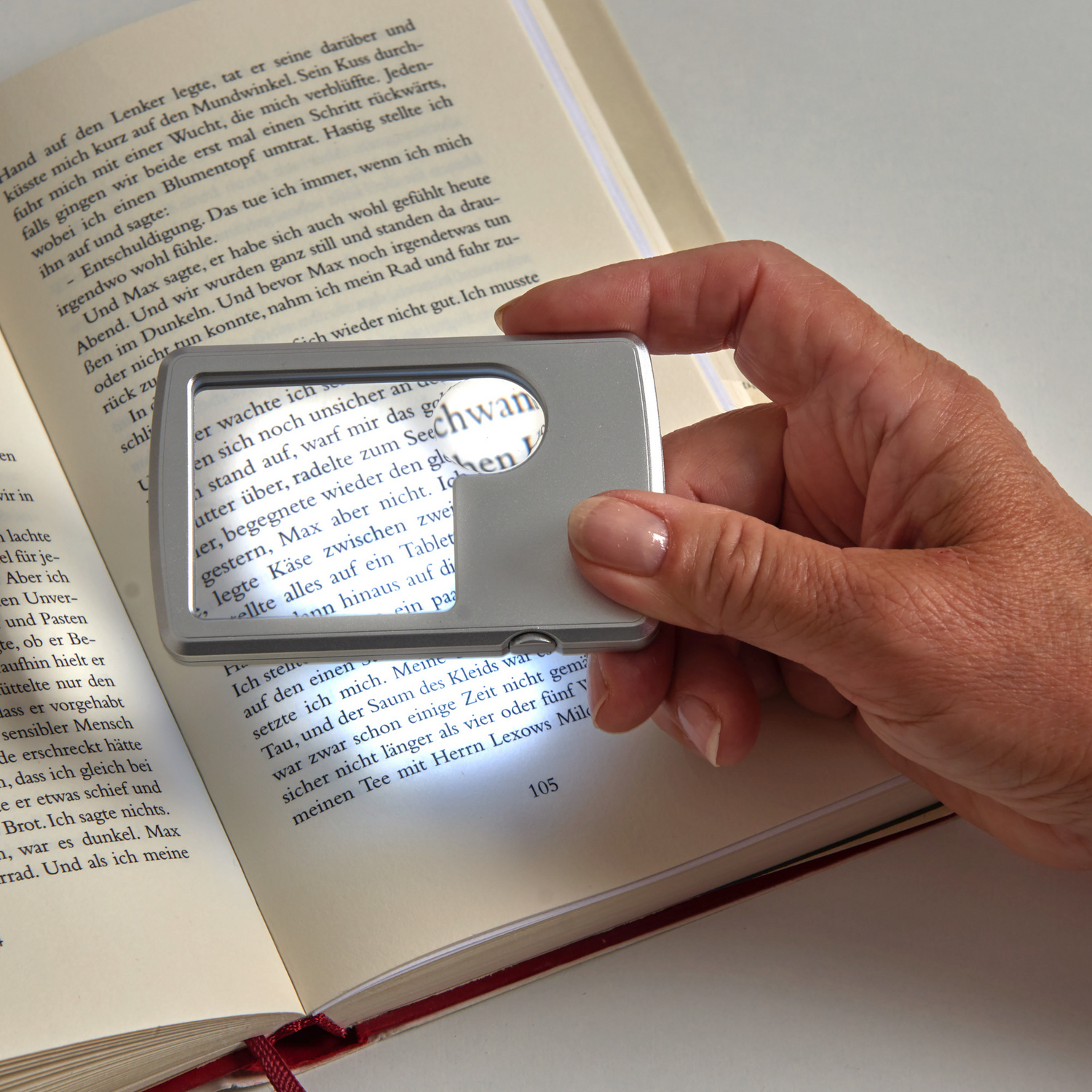 Loupe de poche lumineuse