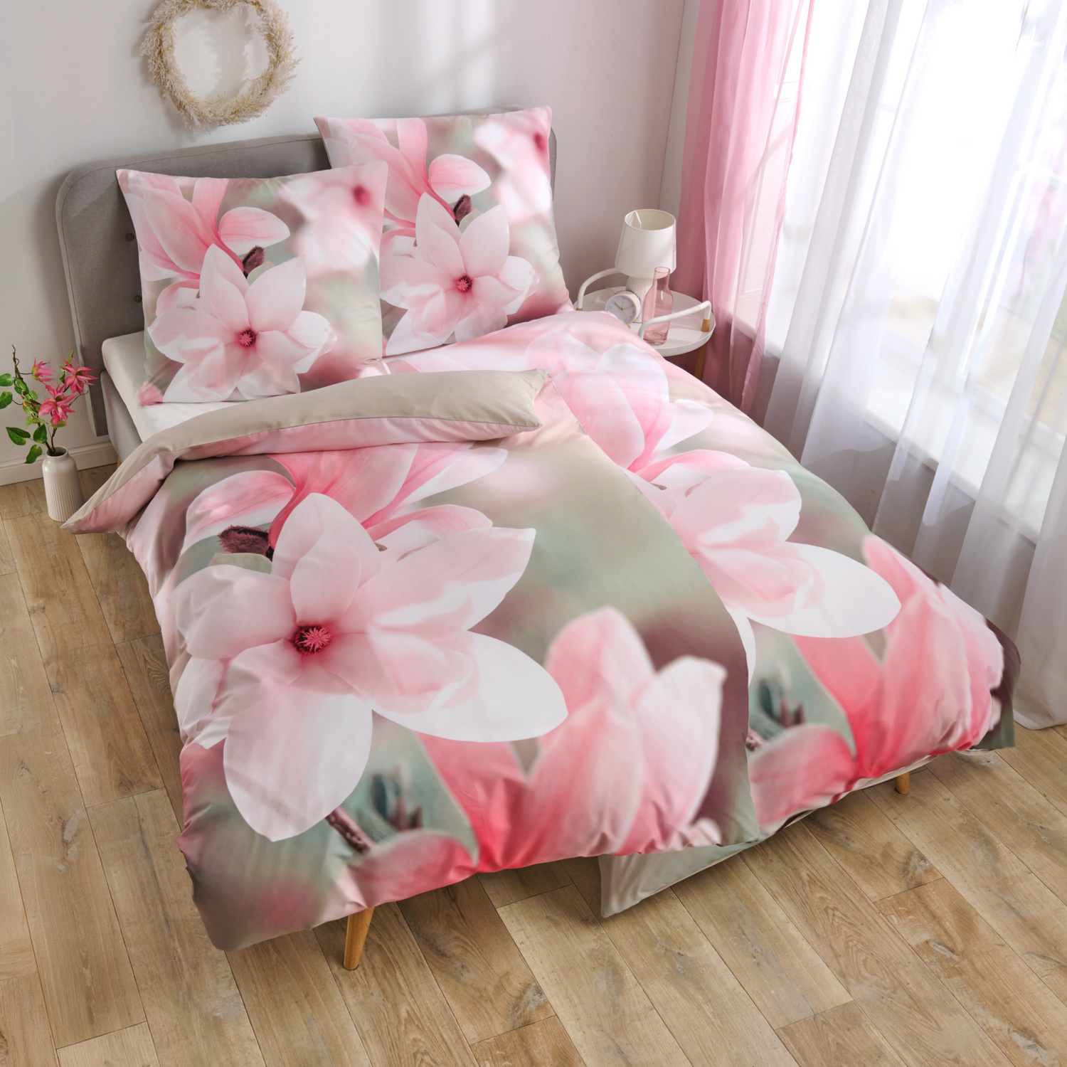 Parure de lit « Fleurs de cerisier » – 2 pièces